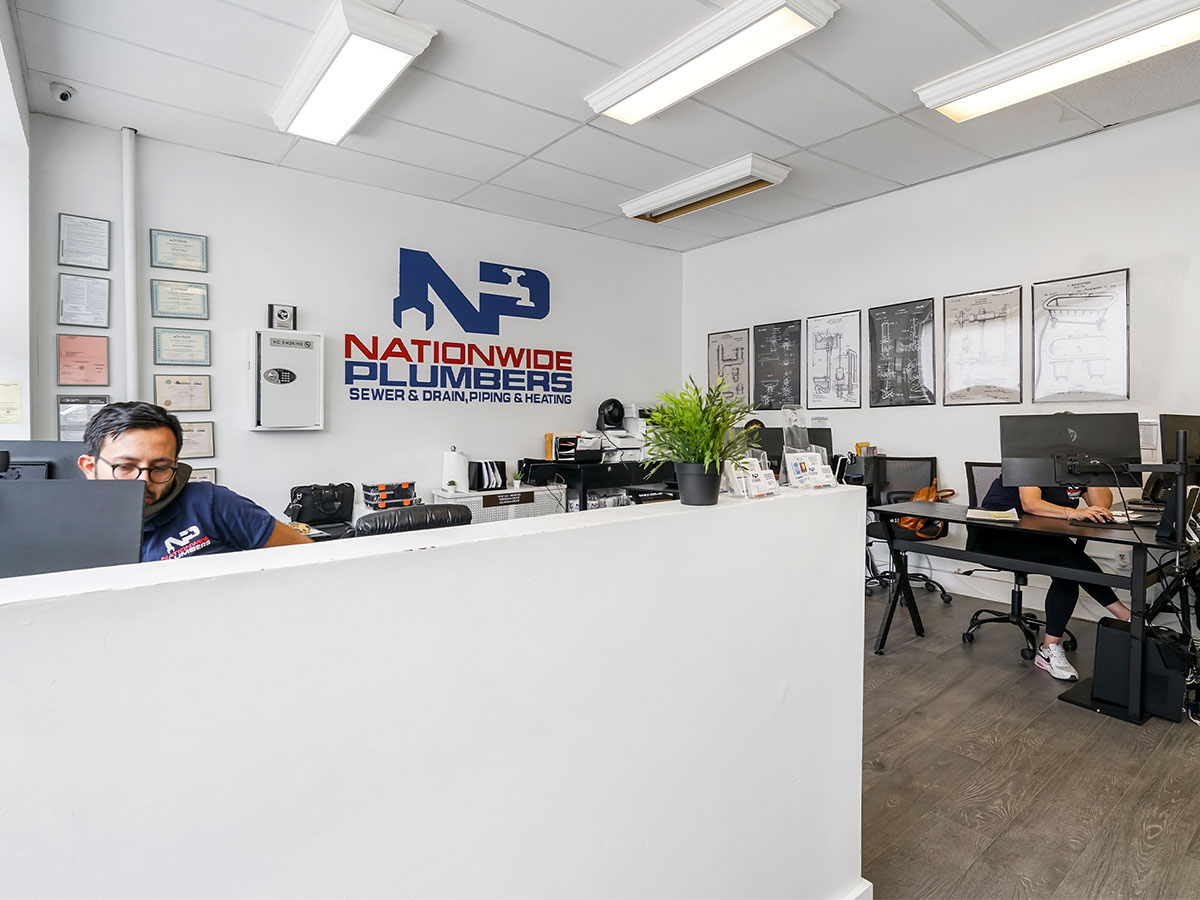 Nationwide Plumbers office interior